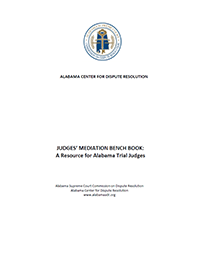 Judges Mediation Bench Book